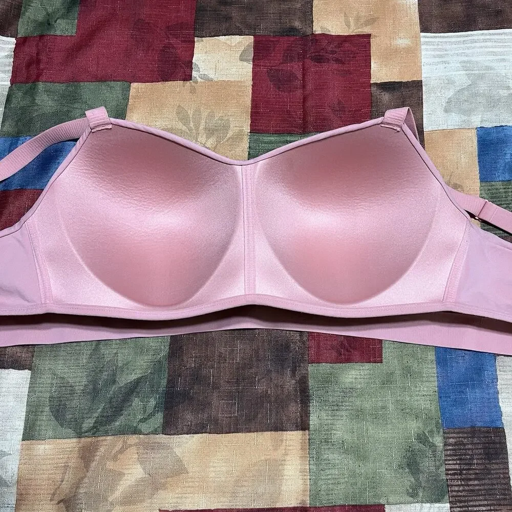 Truekind standard rose Supportive Comfort Wireless Shaping Bra #10210 Size 2XL